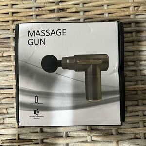 Black Massage Gun, new in package, unused, after workout, relaxation, muscles